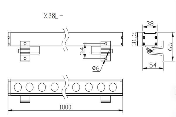 LED Wall washer lighting outdoor fixtures